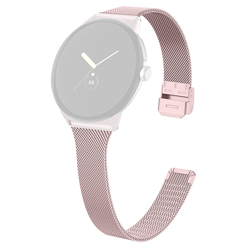 For Google Pixel Watch 2 Pixel Watch Fine Mesh Stainless Steel Watch Band Replacement Milanese Wrist Strap with Buckle For Google Pixel Watch 2 Pixel Watch Fine Mesh Stainless Steel Watch Band Replacement Milanese Wrist Strap with Buckle